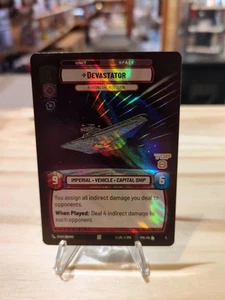 Star Wars Unlimited Jump To Lightspeed Devastator Store Showdown Top 8 Promo - Picture 1 of 2