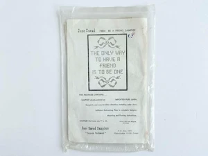 Jane Snead Cross Stitch Sampler Kit No. 804 - Be a Friend Sampler - Unopened-NOS - Picture 1 of 3