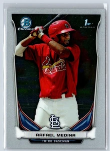 2014 1st Bowman Chrome Prospects BCP82 Rafael Medina Cardenales de San Luis - Imagen 1 de 2