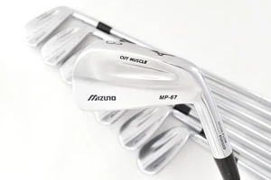 8PCS Mizuno MP-67 Iron Set 3-4-5-6-7-8-9-PW N.S. Pro 950GH SR RH Clubs w/ cover - Picture 1 of 21