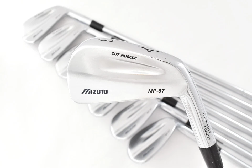 8PCS Mizuno MP-67 Iron Set 3-4-5-6-7-8-9-PW N.S. Pro 950GH SR RH Clubs w/ cover - Image 1 of 4