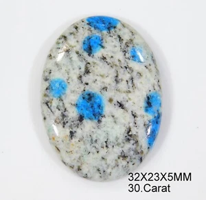 PRECIOSA PIEDRA PRECIOSA CABUJÓN OVALADO JASPE K2 NATURAL 32X23X5mm 30.CT CD=078 - Imagen 1 de 6