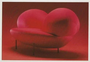 Postcard Masaki Morita "Red Sofa" Sofa 1989 Japan Design MINT - Picture 1 of 1