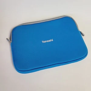 Tanoshi Kids Computer Laptop Softsided Zippered Carry Case Blue & Gray - Picture 1 of 3
