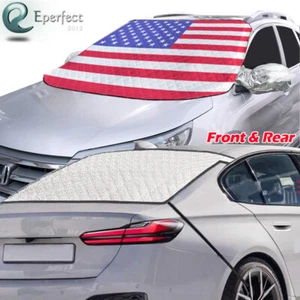 Car Windshield Snow Cover Magnetic Front & Rear Window Frost Ice Protector Guard - Picture 1 of 16
