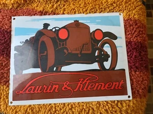 Skoda Metal Sign Vintage limited series 215 of 350 year 1995 laurin & klement - Picture 1 of 3