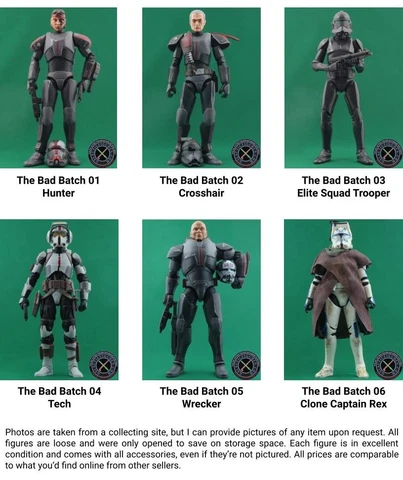 Star Wars Black Series Phase IV 6 Inch Action Figures The Bad Batch (LOOSE) Cover