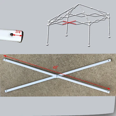 FOR OZARK TRAIL FIRST UP Ozark Trail First Up 10 X 10 Canopy MIDDLE TRUSS BAR 40" Replacement Parts White