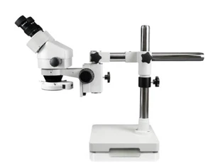 Parco Scientific 7X—45X Binocular Zoom Stereo Microscope w/ 144-LED Ring Light - Picture 1 of 4