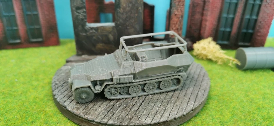 3D-SCALE Sd.Kfz. 251 Ausf. A Kommando Halbkettenfahrzeug Bausatz Wehrmacht 1:87 1:72