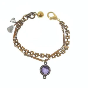 Extasia Amethyst German glass intaglio bracelet - Picture 1 of 1