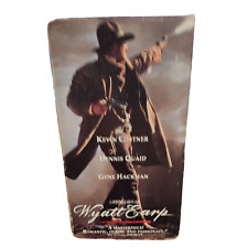 Wyatt Earp (VHS, 1994, 2-Tape Set) Kevin Costner, Dennis Quaid, Gene Hackman