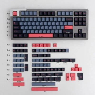 8008 Double Shot ABS Cherry Profile Keycap Set For MX Switches Mech Keeb - Image 1 of 4