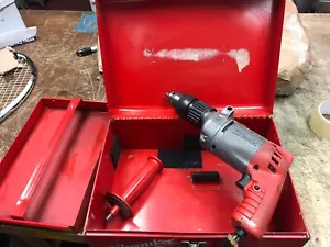 Vintage Milwaukee 5392 Hammer Drill With Case - Picture 1 of 12