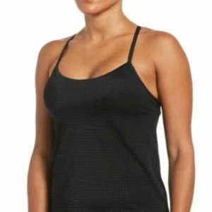 NWT Nike Women's Layered Tankini Top Black SIZE SMALL NEW WITH TAGS - Picture 1 of 10