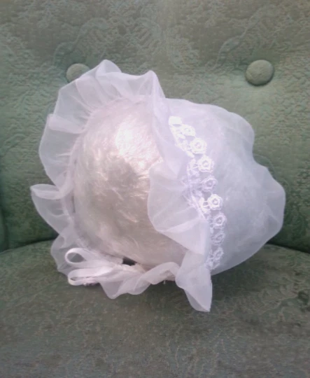 Chapéu boné batismo batismo - Estilo pradaria - Tamanho único - Imagem 1 de 1