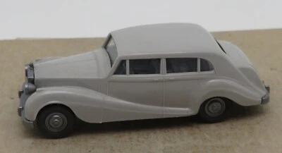 Micro WIKING Ho 1/87 Rolls-Royce Argento Wraith 1951 Grigio Chiaro No. Box - Immagine 1 di 4