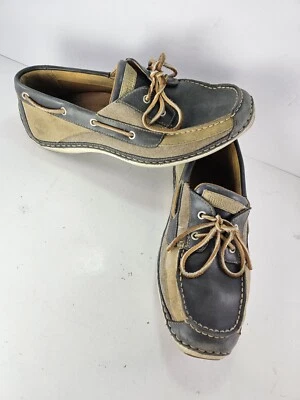 Timberland Para hombres Annapolis 2I Azul Cuero Mocasines 74090 EE. UU. Talla 9 Barco Zapatos Foto 1 de 4