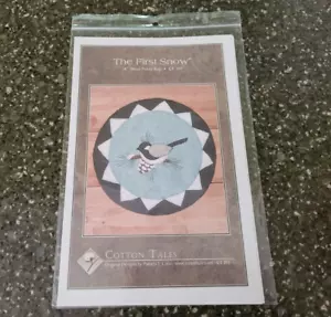 The First Snow Wool Penny Rug Cotton Tales Quilt Pattern Rug CT 193 14" - Picture 1 of 2