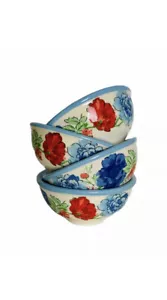 The Pioneer Woman Classic Charm Floreale Condimento Dip Ciotole Set di 4 - Foto 1 di 6