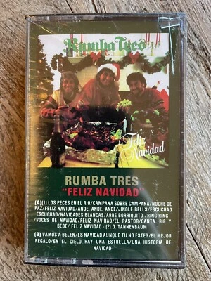 Rumba Tres "Feliz Navidad" VTG Latin Holiday Music Cassette  - NEW - Image 1 of 3