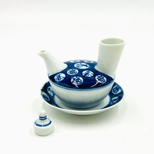 Vintage Ceramic Soy Sauce Dispenser With Saucer Made in Japan Signed Exc. Cond. - Picture 1 of 11