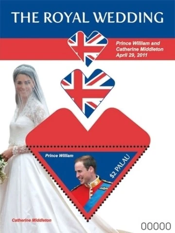 Palau -2011-Royal Wedding Prince William and Kate Middleton -Souvenir Sheet-MNH Cover