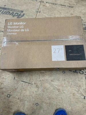 LG 27MP400-B 27'' FHD IPS 3-Side Borderless FreeSync Monitor - Black - Image 1 of 4