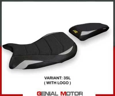 Rivestimento sella Laiar ultragrip Argento SL+logo T.I. BMW S 1000 R 2021>2023 - Immagine 1 di 2