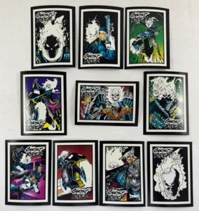 MARVEL GHOST RIDER II Comic Images 1992 Complete GLOW IN THE DARK Chase Card Set - Picture 1 of 3