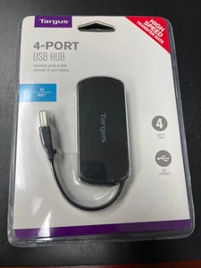 Targus ACH214 4-port USB Hub - USB - External - 4 USB Ports. NEW in box - Picture 1 of 2