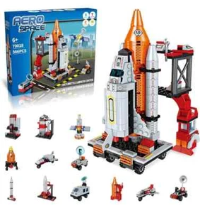 Space Exploration Shuttle Toys Building Transport Rocket and Launcher for Kids - Picture 1 of 2