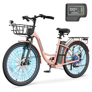 MOPHOTO 26 in Electric Bike for Adults Peak 700W 7 Speed 36V Removable Battery - Picture 1 of 45