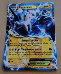 Pokemon Promo Karte - Schwarz Weiß - Thundurus EX BW81 (HOLO) NM - Bild 1 von 1
