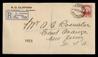 DR WHO 1926 BERMUDA REGISTERED ST GEORGES TO USA j99931