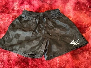 NWOT Kids' Umbro Checkerboard Drawstring Athletic Shorts - Black, Size XXS - Picture 1 of 3