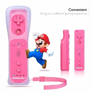 Built in Motion Plus Wii Remote Controller Cover & Strap For Nintendo Wii Wii U - Picture 1 of 14