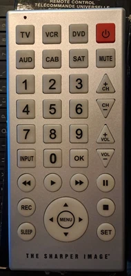 Oversized Universal Remote by Sharper Image 11" x 5" x 3/4"  ~ NEW open box - Image 1 of 2
