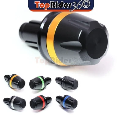 GOLD CNC Bar End Sliders MOIRE For Aprilia SHIVER GT 750 07-19 18 17 16 15 14 — 第 1/4 张图片