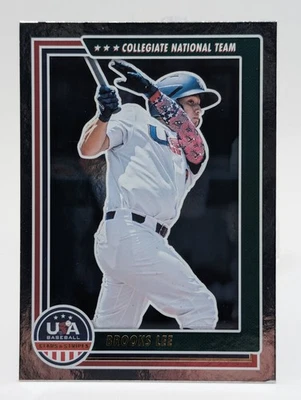 2022 Panini USA Baseball Stars & Stripes - Brooks Lee #17 (RC) - Image 1 of 4