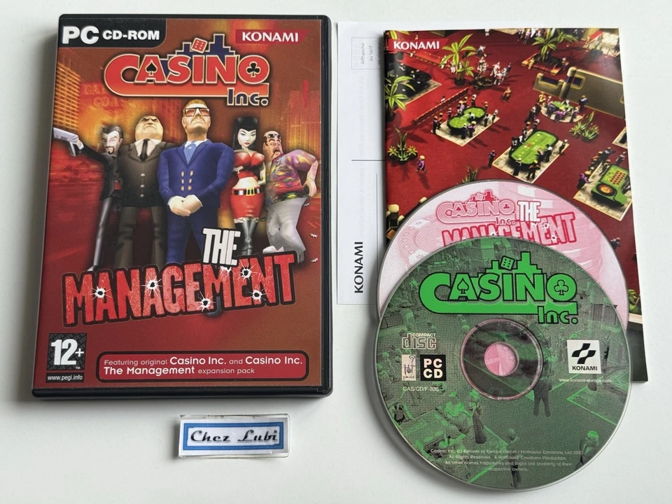 Casino Inc + Expansion Pack The Management (Konami) - PC - FR - Avec Notice - Photo 1/3