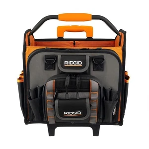 Ridgid 17 in. 62 Pocket Professional Grade Open Top Rolling Tool Storage Bag - Picture 1 of 15