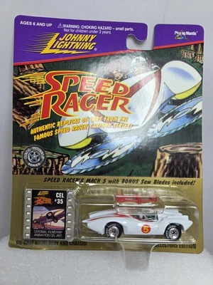 Johnny Lightning Speed Racer Mach 5 W/Saw Blades Diecast 1:64 Scale - Image 1 of 4