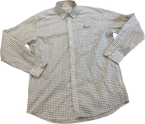Camisa Chick-Fil-A L Blanca Cuadros Manga Larga Manga Larga Abotonada OOBE - Imagen 1 de 8