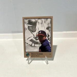 Deion Sanders 1992 Donruss Leaf BASEBALL CARD #9 ATLANTA BRAVES HOF Mint  - Bild 1 von 2