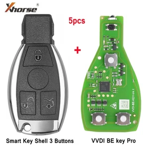 5x Xhorse VVDI BE Key Pro Improved Version Smart Key 3 Buttons Fit for BENZ - Picture 1 of 12