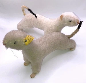 2 x Steiff Hermelin Wiggi, 12 cm, Artikel Nummer 1612.04 - seltene Rarität - Bild 1 von 2