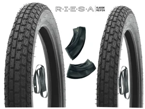 Reifen-Set 3,25-18 + 3,50-18 AWO Sport, RIESA 59P, Klassik3 - Picture 1 of 1