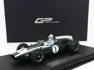 MODELLINO AUTO STATICO GP REPLICAS COOPER F1 T53 BRABHAM SILVERSTONE 1960 1/18 - Immagine 1 di 4