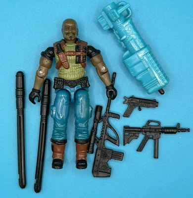 De colección GI Joe Roadblock V5 completo con tarjetero completo Hasbro 1993 Foto 1 de 3